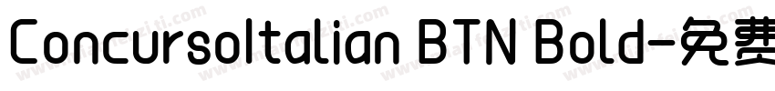ConcursoItalian BTN Bold字体转换